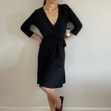 Vintage y2k Ralph Lauren surplice neckline wrap dress