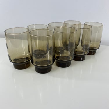 Vintage Libbey Glass TAWNY ACCENT Smoky Brown 11oz | Grandma Georgies House  - Denver, CO | ATTIC