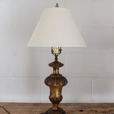 vintage textured fabric cream lampshade