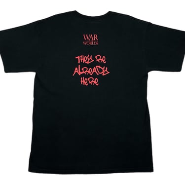 Vintage 2005 War of The Worlds Tom Cruise Double Sided “They’re Already Here” Movie Promo Graphic T-Shirt Size Large 