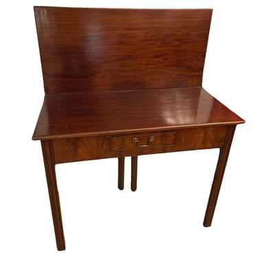 English George III Mahogany Fold-Over Card Table