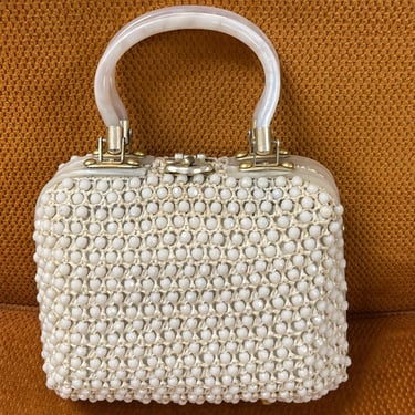 1960s gum ball beaded purse vintage mod prism handbag 