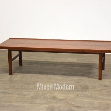 Refinished 63” A/S Raiders Danish Teak Coffee Table 