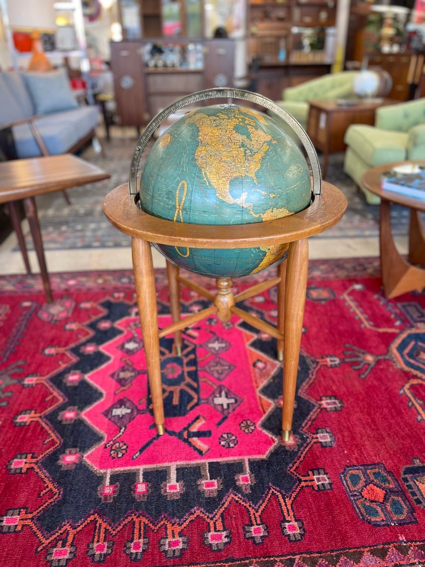 Mid Century Crams Floor World Globe | Urban Goods | San Antonio, TX