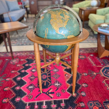 Mid Century Crams Floor World Globe