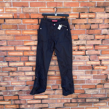vintage y2k black cargo swish pants / s small 