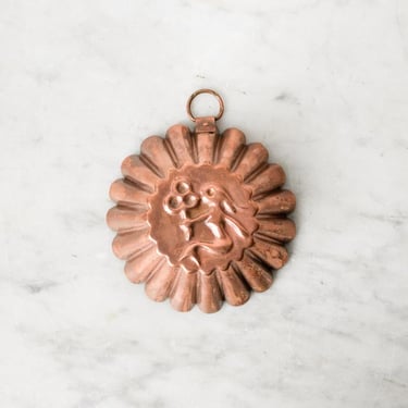 Fluted Copper Mold With Mermaid