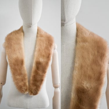 1940s/50s Blonde Fur Long Collar 