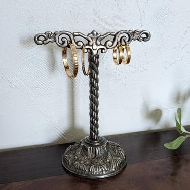 Vintage Silver Earring Jewelry Organizer 