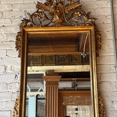 Wood Framed Mirror w Eagle