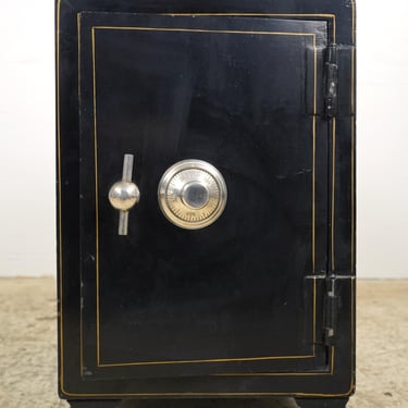 Antique Vulcan Safe and Lock Co. Black Iron Safe