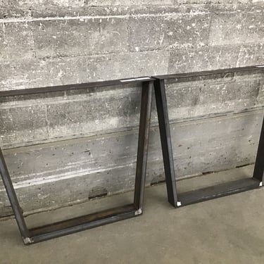 Custom Steel Trapezoid Dining Table Legs (Seattle)