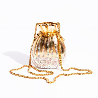 JUDITH LEIBER 80s Miser Pouch Minaudiere Evening Bag