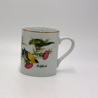 vintage Audubon Goldfinch Coffee Mug 1985 