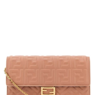 Fendi Women Pink Nappa Leather Baguette Wallet