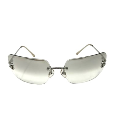Chanel Grey Ombre Rhinestone Sunglasses