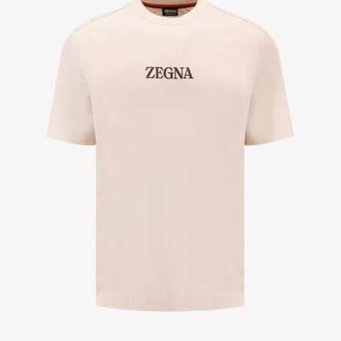 Zegna Men Zegna Beige T-Shirts