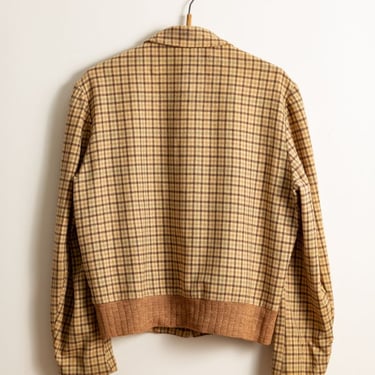 AMERICAN RAG VINTAGE Vintage 50&#39;s Wool Jacket - Khaki Plaid