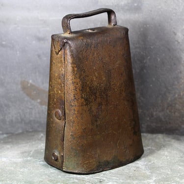 Antique Hand Crafted Cow Bell | Rustic Farm Bell | Deep Toned Bell | Vintage Farm | Rustic Decor | Bixley Shop 