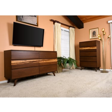 Pair of Modern Greenington Azara Sable Sustainable Eco-Friendly Bedroom Dressers 