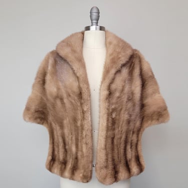 1950's Mink Stole / 50's Pastel Mink Wrap / Vintage Mink Stole / One Size Fits Most 