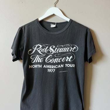 1977 ROD STEWART TOUR RINGER T SHIRT
