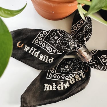 Wild Wild Midwest Embroidered Bandana 