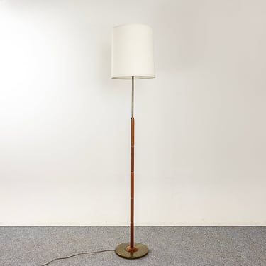 Danish Modern Teak & Metal Floor Lamp - (319-141.9) 