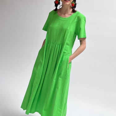 Key Lime Cotton Dress (M)