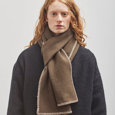 7115 by Szeki Boiled Wool Scarf, Kelp