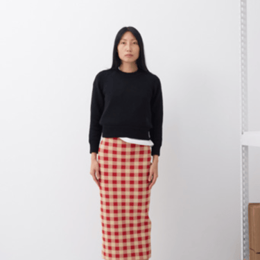 Gingham Petra Skirt - Red