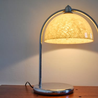 Large Vintage Crome Table or Floor Lamp/ Retro Desk Light/ Bauhaus Crome Lamp/ Art Deco/ Mid Century Modern/ Space Age/ Cool Vintage Lamp 