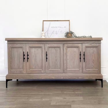 Restoration Hardware style refinished sideboard / credenza / buffet / sofa table / TV stand / console 