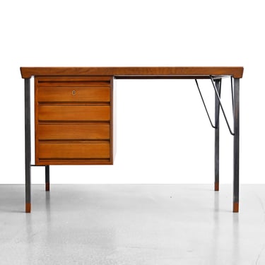 Vintage Teak Writing Desk By Peter Hvidt for John Stuart 