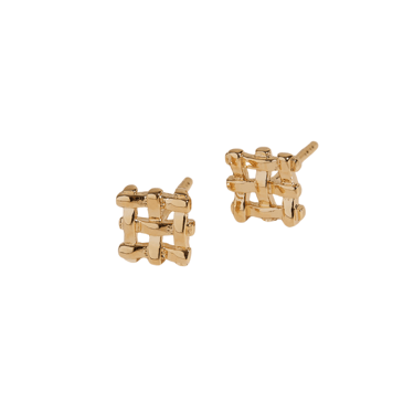 Small Crosshatch Stud Earrings — Lindsay Lewis Trunk Show