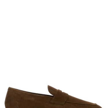 Tod's Men Brown Suede Loafers