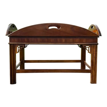 Lane Furniture Mahogany Butler’s Tray Coffee Table 