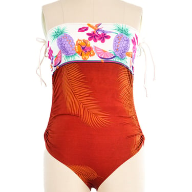 Eeni Meeni Tropical Strapless Swimsuit