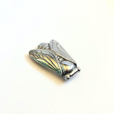 Vintage Silver Fly Paperweight 