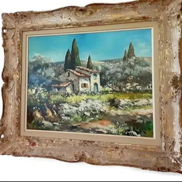 Impressionist Painting Of Italy By French Artist NICOLE LE GUEN-Montparnasse