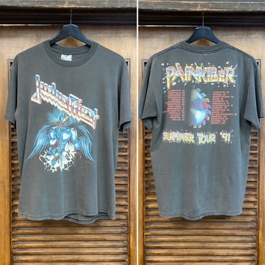 Vintage 1990’s Dated 1991 “Judas Priest” Rock Band Tour Brockum T-Shirt, 90’s Metal Tee, 90’s Tee Shirt, Vintage Clothing 