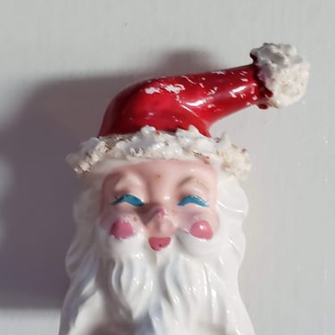 Antique Santa Salt Shaker 1920s mudman Santa Made in Japan Christmas decorations 