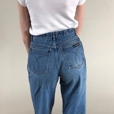 Calvin Klein jeans / vintage light wash faded high waisted straight, Recap  Vintage Studio