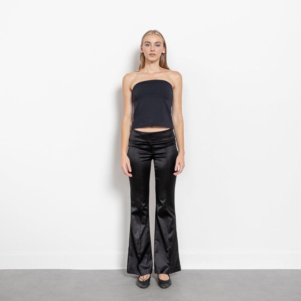 パンツ vintage design cutting flare pants Y2K GuliriFei Women Y2K Low Rise Straight Wide Leg Pants