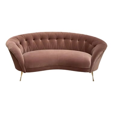Caracole Modern Purple Velvet Sofa