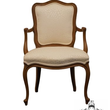 DREXEL FURNITURE Country French Provincial Style Upholstered Dining Arm Chair 