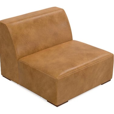 Leather Slipper Chair