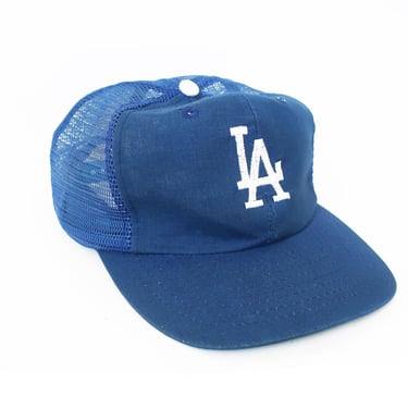 vintage Dodgers hat / Los Angeles Dodgers / 1990s Los Angeles Dodgers snapback green bottom trucker hat cap 
