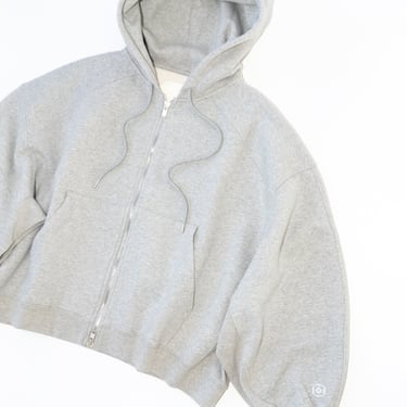 Scott Zip Hoodie in Heather Grey