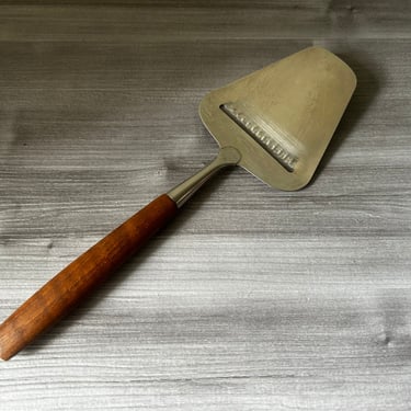Vintage Mid Century Norway Cheese Slicer with wood handle 